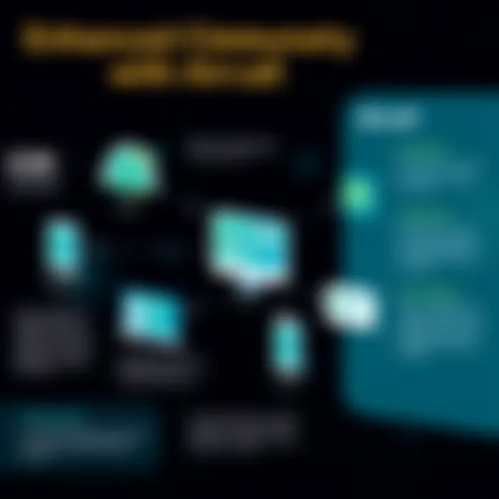 Enhanced Communication with Aircall Infographic showing enhanced communication flow with Aircall