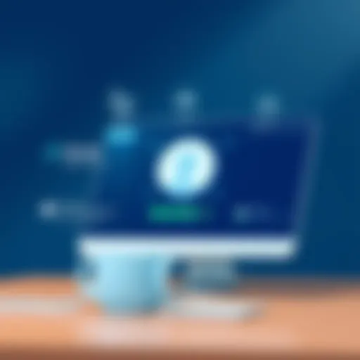 Visual representation of Aircall's user interface showcasing features