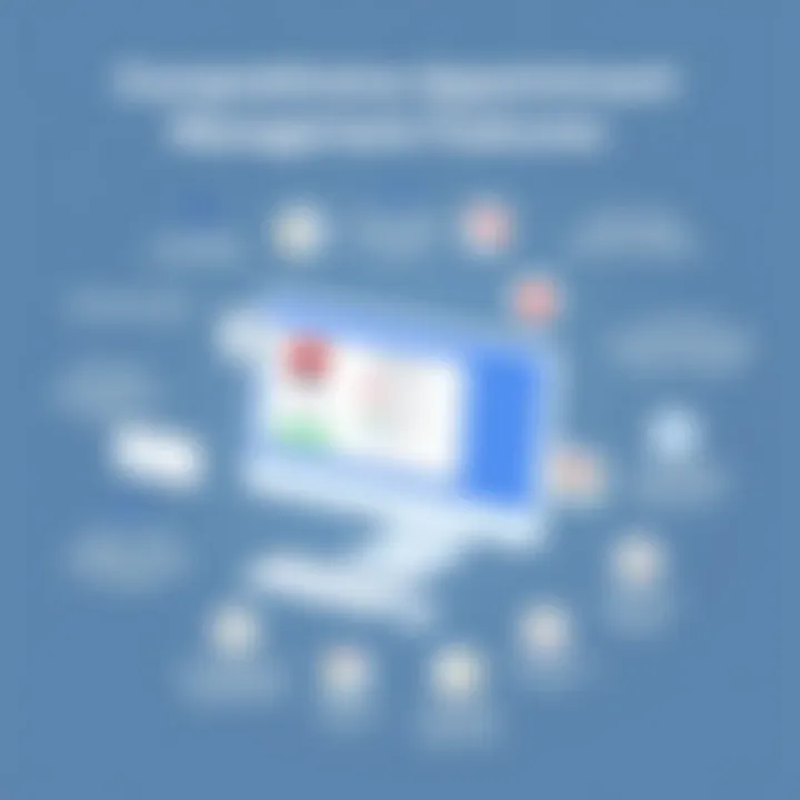 Visual representation of appointment management features