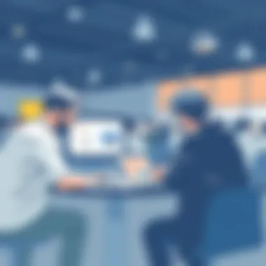 Workshop participants collaborating at Bizzabo Conference