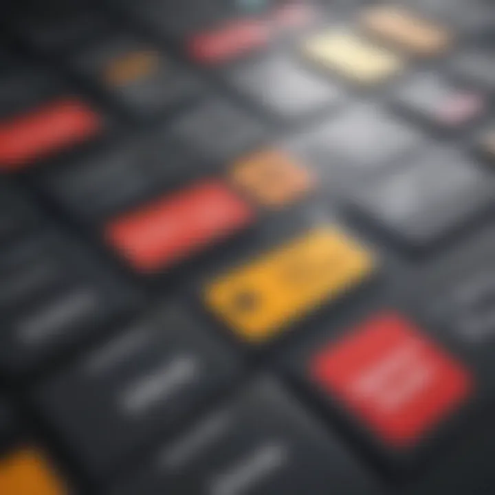 A visual representation of price label customization options available in the software.
