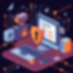 Illustration depicting the concept of tripwire vulnerability scanning