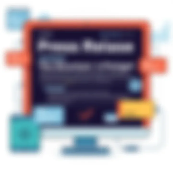 Understanding the Structure of a Press Release Illustration depicting the structure of a press release