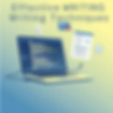 Effective Writing Techniques for Press Releases Graphic showcasing effective writing techniques for press releases