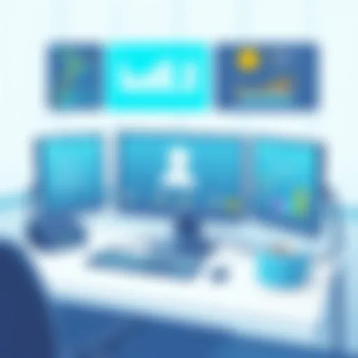 Innovative call centre software interface showcasing user-friendly design