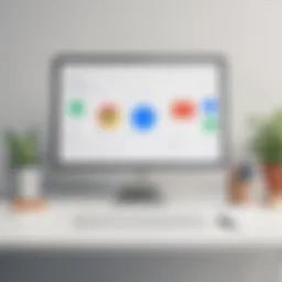 Overview of Google Workspace interface showcasing various applications.
