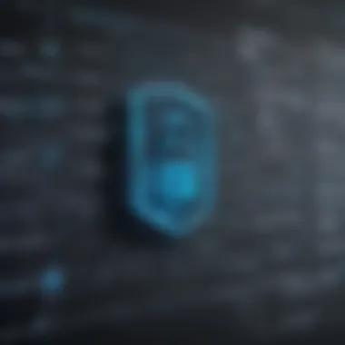 Graphic representation of data security features in Degoo