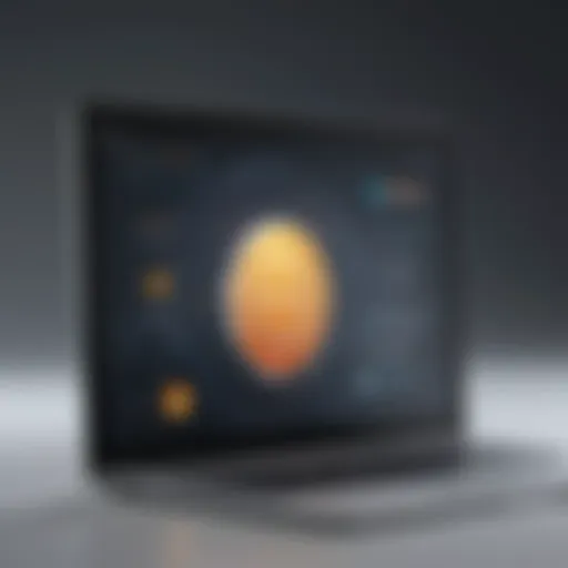 Visual representation of enterprise loan management software interface