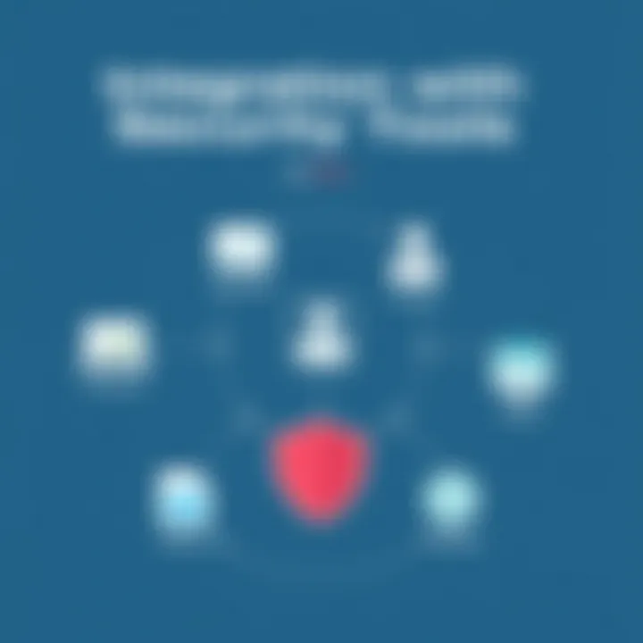 Diagram highlighting integration capabilities of EventTracker SIEM with other security tools