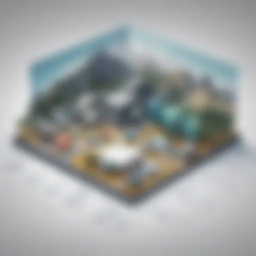 Visual representation of ERP software landscape