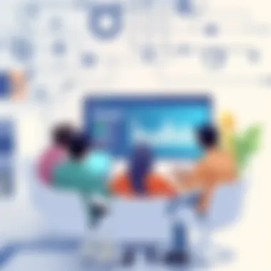 Collaborative learning environment in an eLearning setting