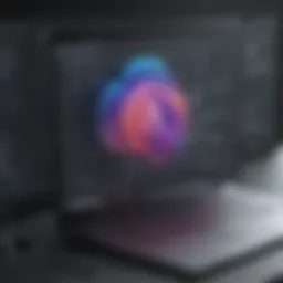 Dynamic interface of Adobe XD Cloud showcasing design tools