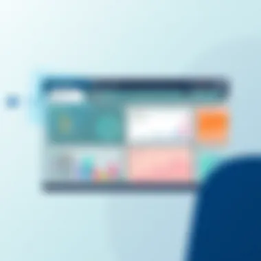 Interactive dashboard highlighting project management features