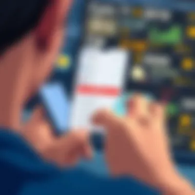 A user reviewing payment options on a mobile device