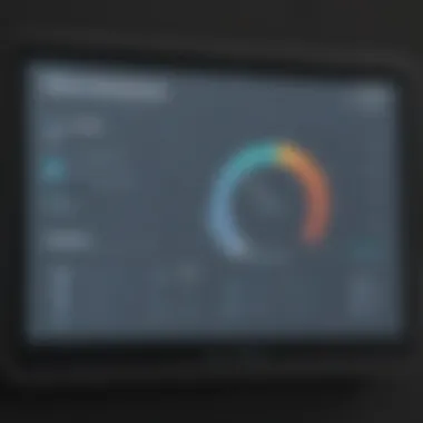 Data analytics dashboard showcasing attendance metrics