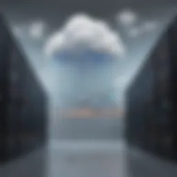 Graph illustrating the comparison of cloud data warehousing solutions