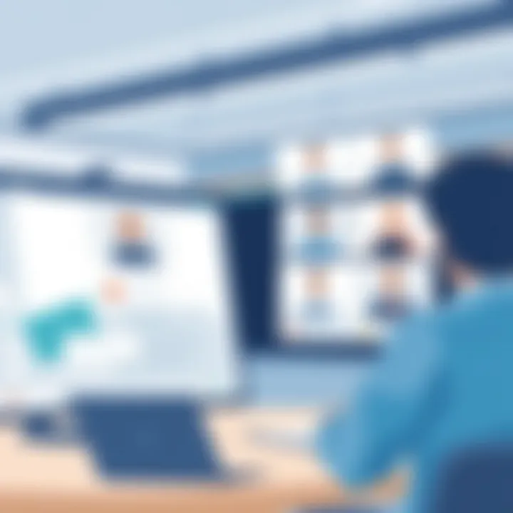 Screenshot of a virtual meeting conducted using Bluejeans software