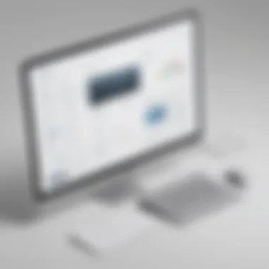 A digital workspace showcasing booking service features