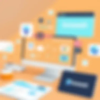 Visual representation of branding elements with alternative tools