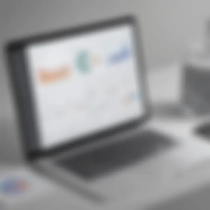 Chart showcasing inventory tracking metrics and data analytics