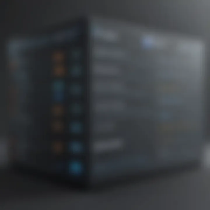 Comparison chart of database solutions
