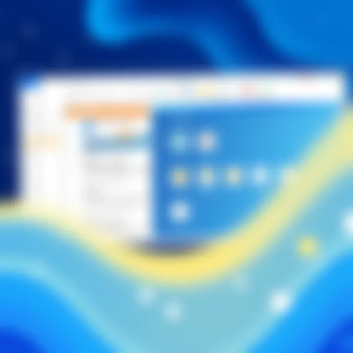 User interface of Microsoft Publisher showcasing its tools