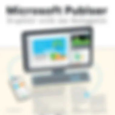 A visually appealing layout created using Microsoft Publisher