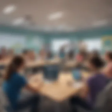 Educators Engaging with Nearpod Educators utilizing Nearpod in a classroom setting