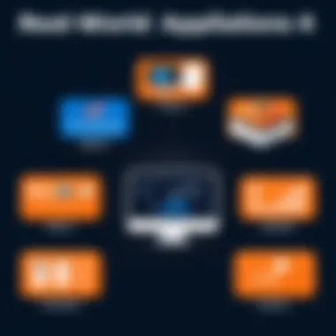 Graphic showing the real-world applications of Octopart in various industries