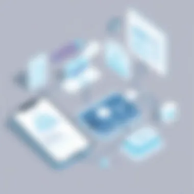 Visual representation of future trends in mobile app development