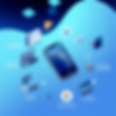 Diagram illustrating the integration of phone app generators with business needs