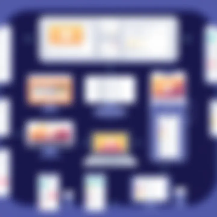 Overview of various phone app generators showcasing their unique interfaces