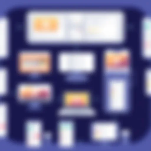 Unique Interfaces of Phone App Generators Overview of various phone app generators showcasing their unique interfaces