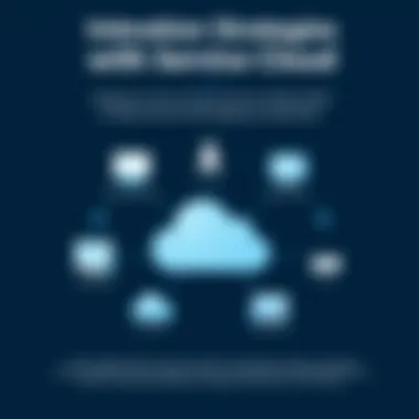 Integration Strategies with Service Cloud Diagram illustrating integration capabilities with other platforms