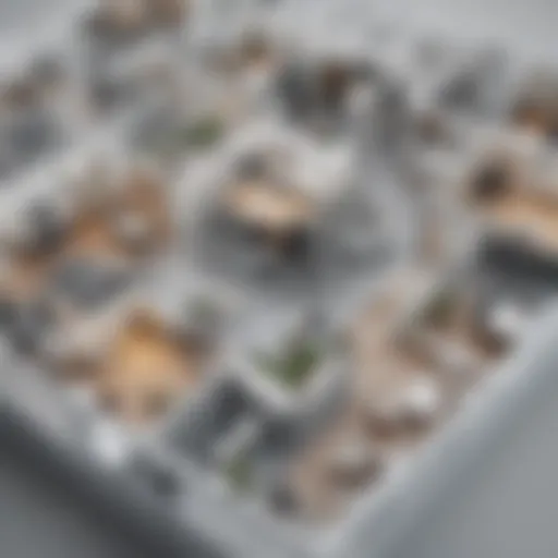 A digital floor plan showcasing a modern office layout