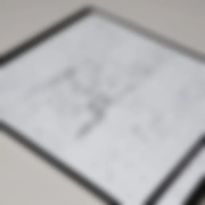 User-friendly interface of a floor planner tool on a tablet