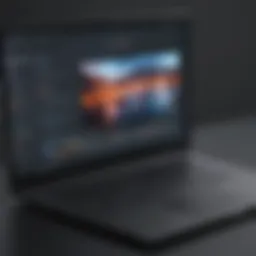 A laptop displaying a livestream interface with engaging graphics