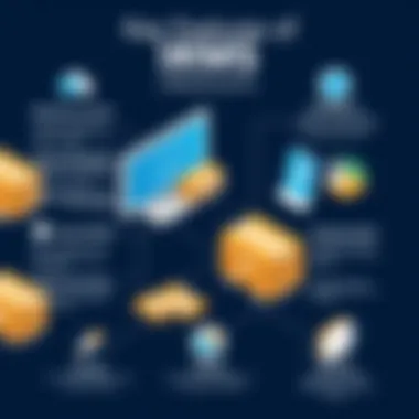 Key Features of IRMS in Warehousing An infographic depicting key features of IRMS in warehouse management