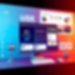 User interface of a design software showcasing various tools