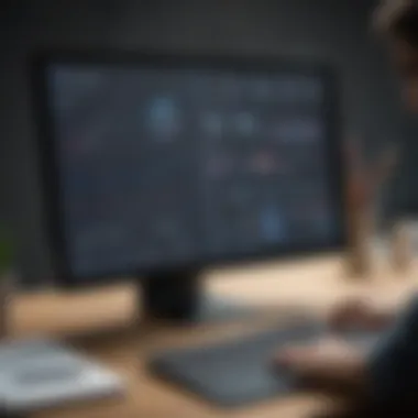Visualizing Customer Success Metrics A digital dashboard showcasing customer success metrics