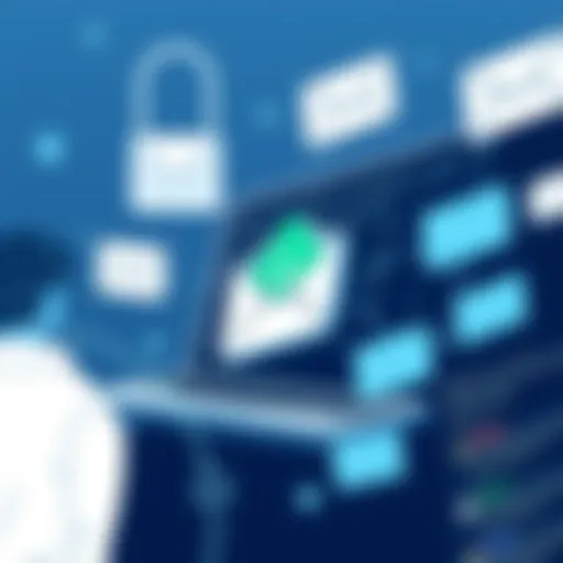 Visual representation of bulk email features in Zendesk