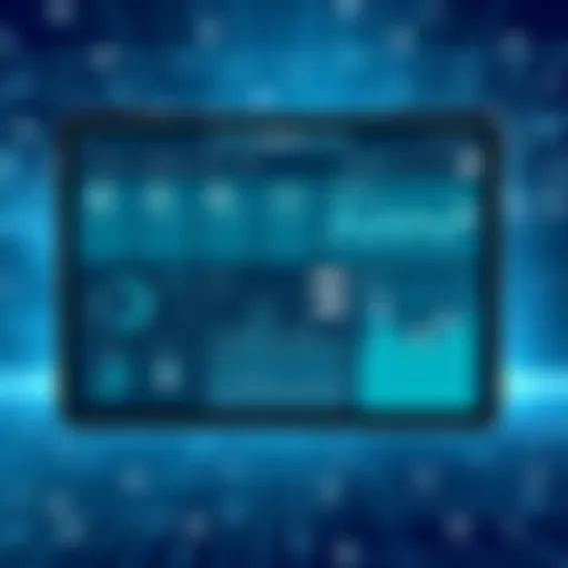 Interface of the EzyVet app showcasing its dashboard.