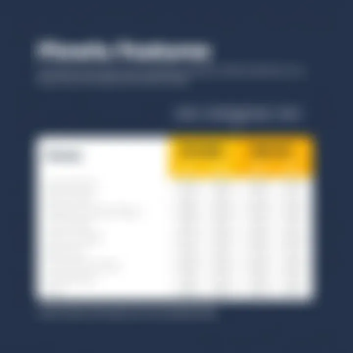 Chart detailing optional features and additional costs of Flowlu