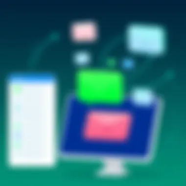 Seamless Email Communication with Freshdesk Illustration of seamless email communication via Freshdesk