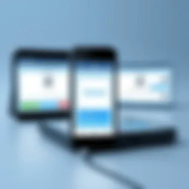 Functionalities of iSolved App on Mobile Devices Mobile device displaying iSolved app functionalities