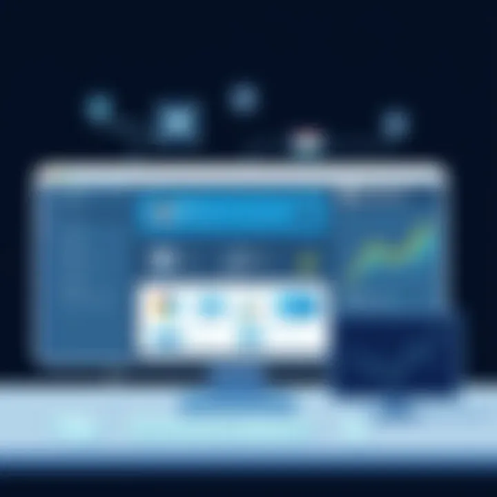 A digital dashboard showcasing Mediavalet's interface