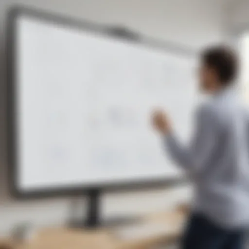 An engaging interface of Microsoft Whiteboard showcasing digital collaboration tools