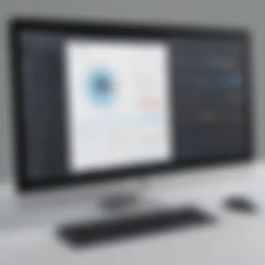 Miro User Interface User interface of Miro collaboration software showcasing its features