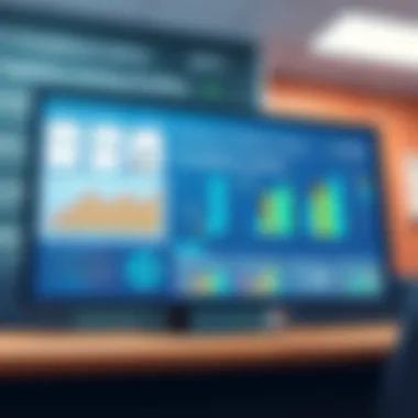 Regulatory Compliance Metrics Overview Compliance metrics displayed on a digital screen