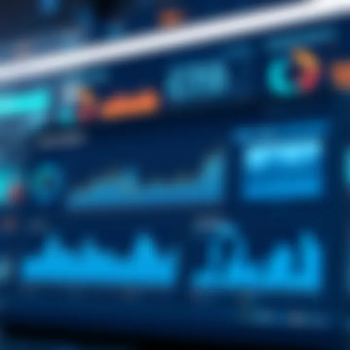 Dashboard displaying real-time data analytics